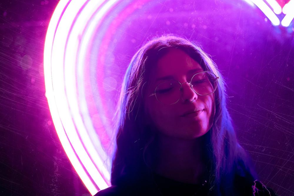 purple tent